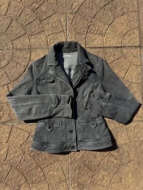 Women’s Japanese denim Washed Black Denim Jacket